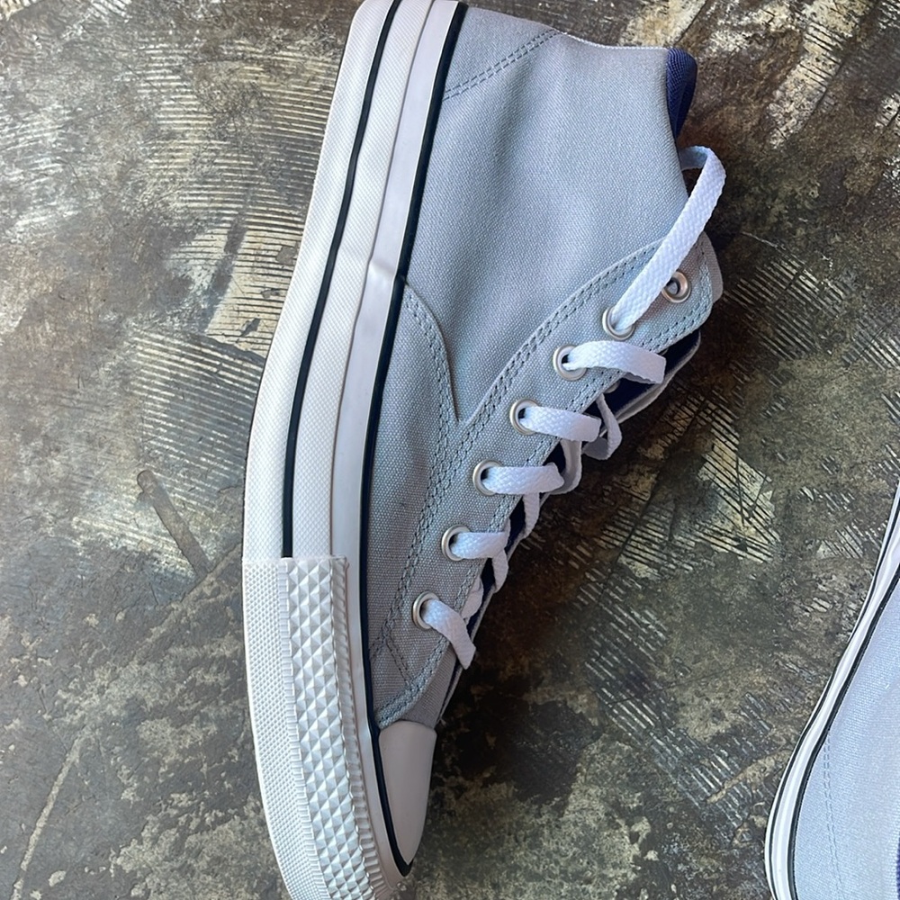 Converse Chuck Taylor Malden Men's Shoes Mid Sneakers A04470F Skate Gray Canvas - Picture 4 of 8